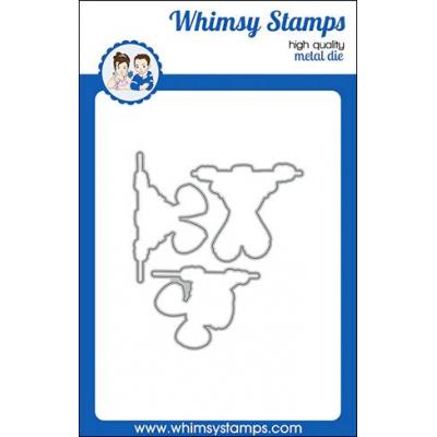 Whimsy Stamps Outlines Die Set - Fluff Butt